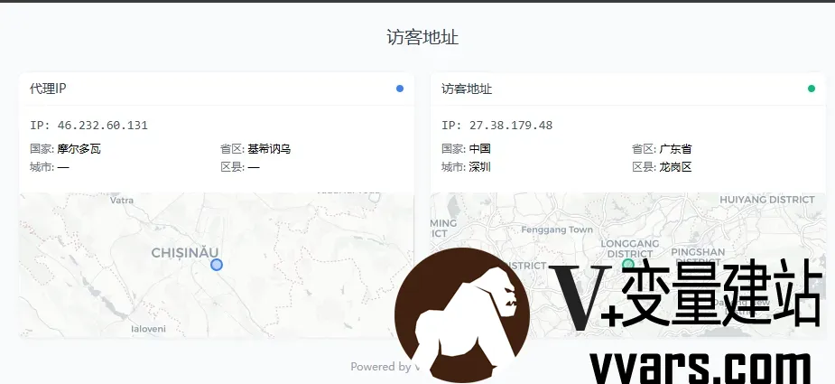 IP显示页面